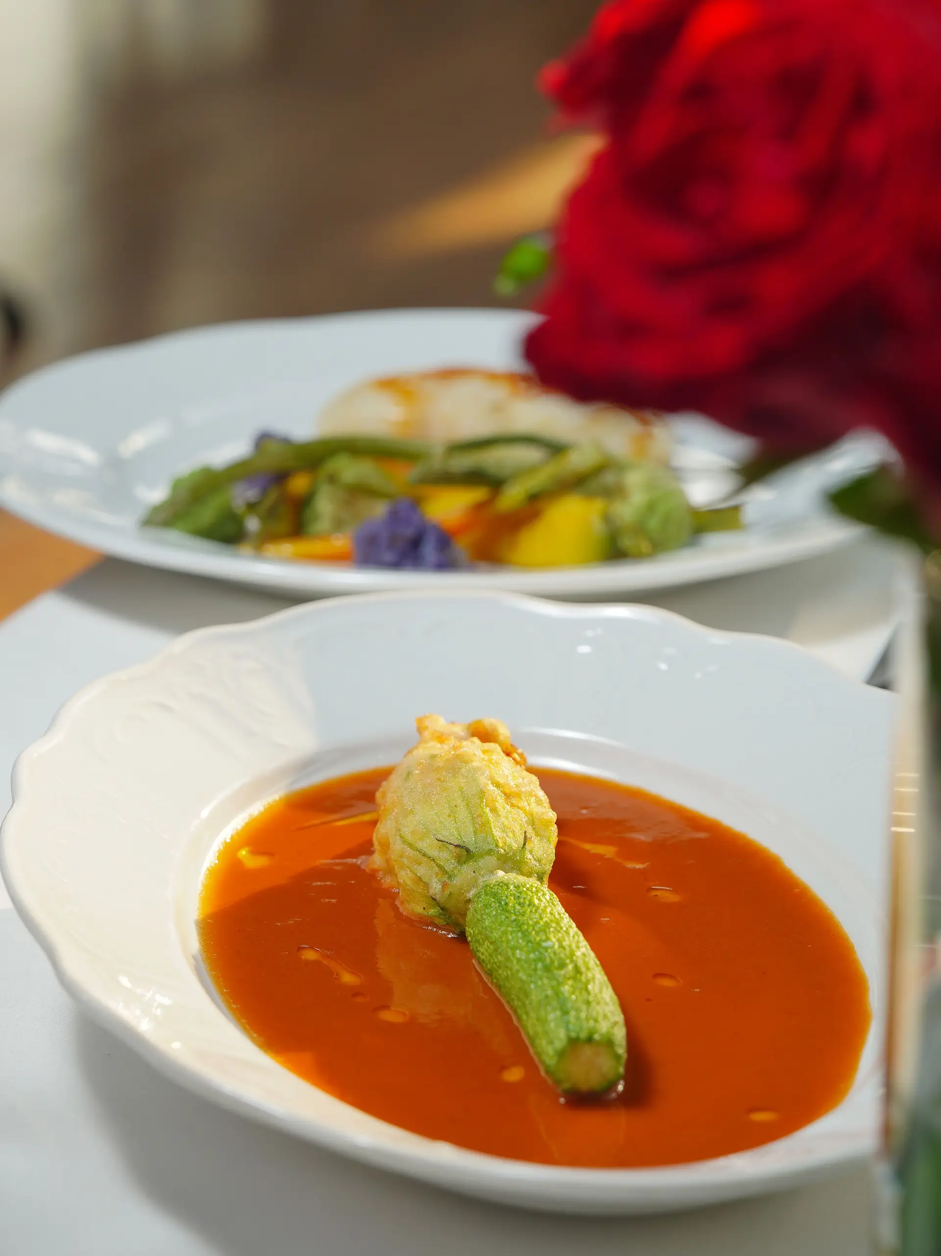 Gourmet-Gericht im Atrium Café